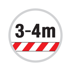 Lunghezza asta max. 3-4m