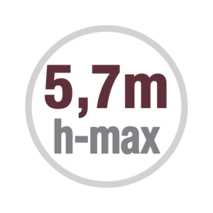 Altezza porta max. 5,7m