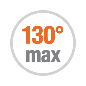 Apertura max. 130°