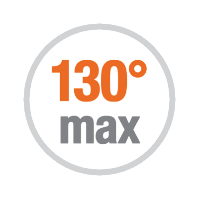 Apertura max. 130°