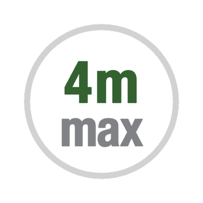 Lunghezza anta max. 4m