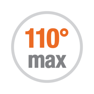 Apertura max. 110°