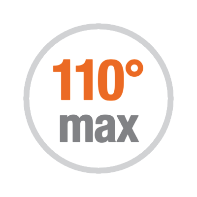 Apertura max. 110°