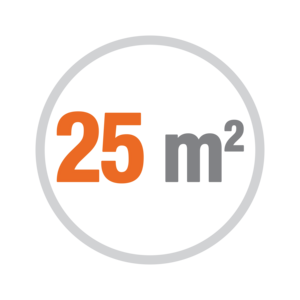 Superficie porta max. 25mq