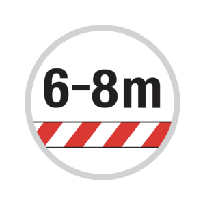 Lunghezza asta max. 6-8m