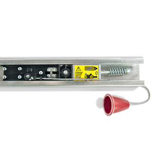 Guida modulare in 2 pezzi con cinghia ed accessori premontati.