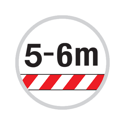 Lunghezza asta max. 5-6m