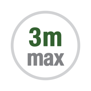 Lunghezza anta max. 3m