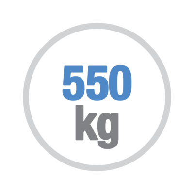 Peso anta massimo 550kg