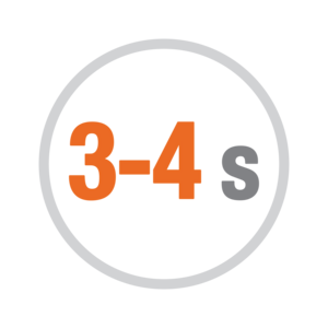 Tempo di apertura 3-4s