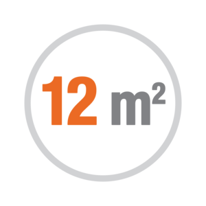 Superficie porta max. 12mq