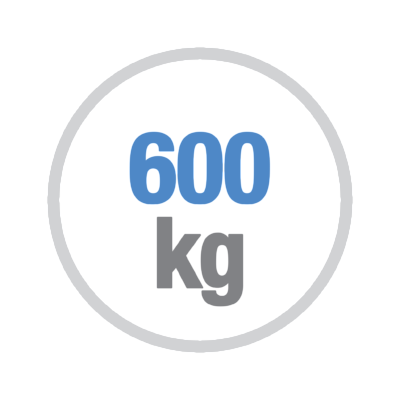 Peso anta massimo 600kg