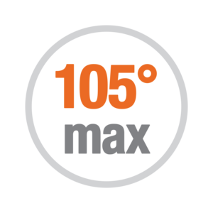 Apertura max. 105°
