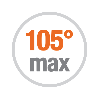 Apertura max. 105°