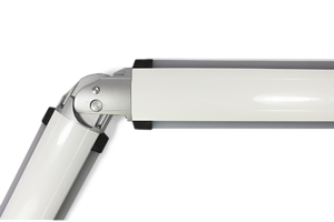 Spray-painted aluminium articulated boom