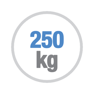 Peso anta massimo 250kg