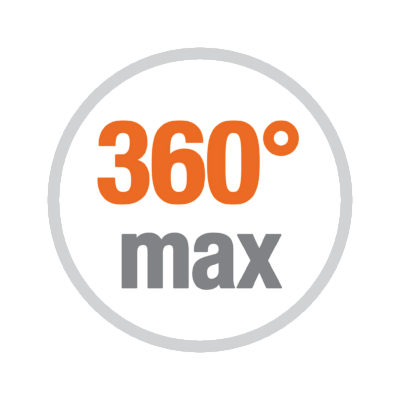 Apertura max. 360°