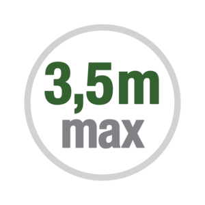 Lunghezza anta max. 3.5m