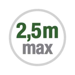 Lunghezza anta max. 2.5m